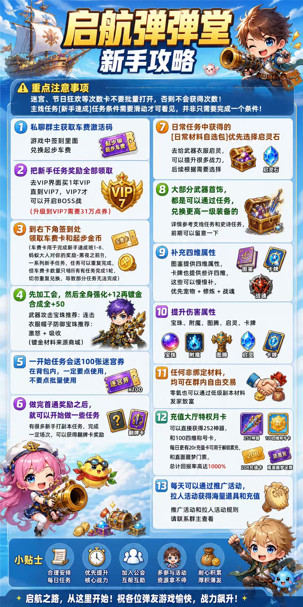 【新手攻略】新人必看！！！